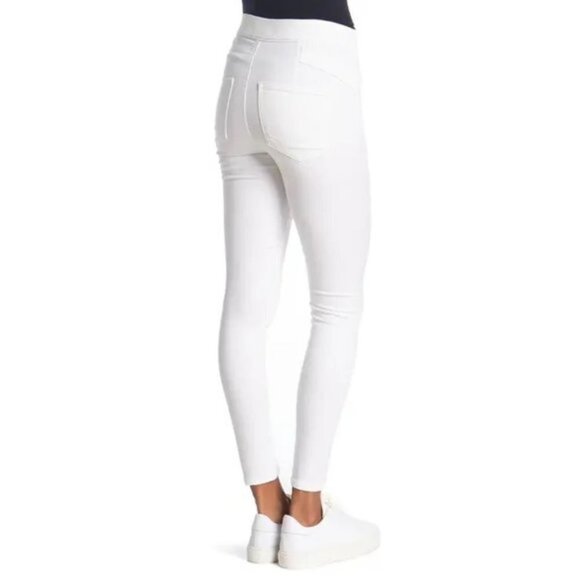 NWT Free People white stretchy cotton blend skinny jeans jeggings, 28 - Picture 5 of 9
